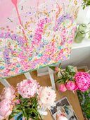Stocks and Delphinium's, Medium